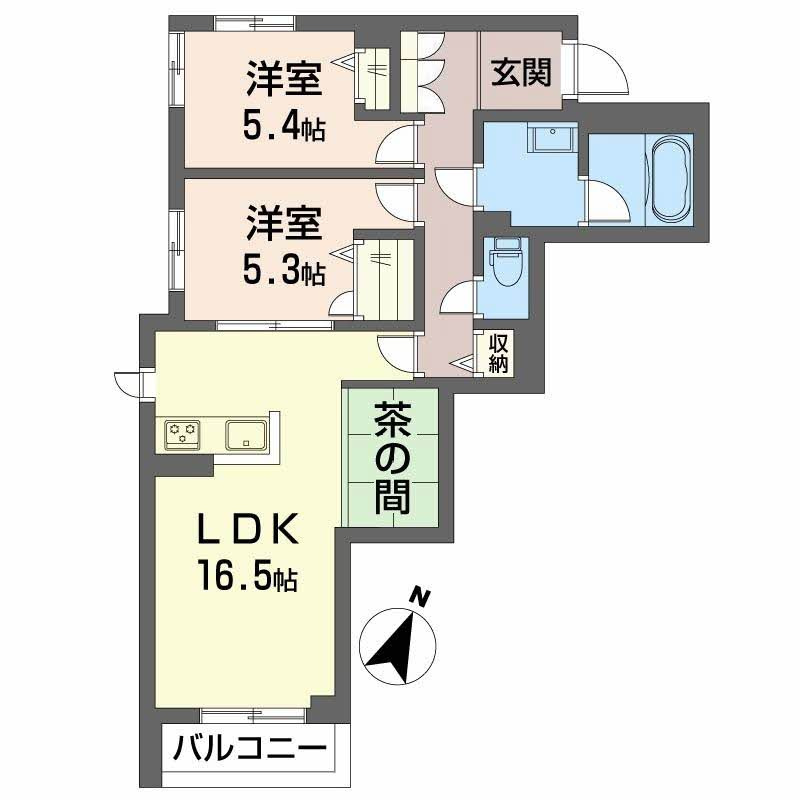 ShaMaison　sanyoの間取り