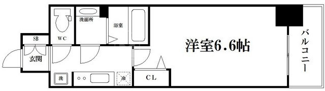 大阪市西区立売堀４丁目の賃貸マンションの間取り