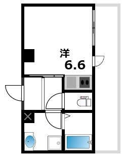 神戸市東灘区甲南町４丁目の賃貸マンションの間取り