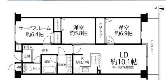 【間取り】 | ランドパーク馬事公苑
