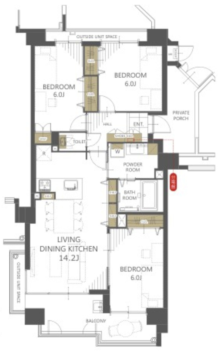 『八王子市マンション』ドラゴンマンション多摩学園都市伍番館【仲介手数料無料】　八王子市東中野228