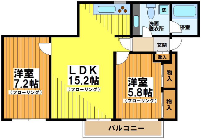 【間取り】 | ＴＲＤフラット