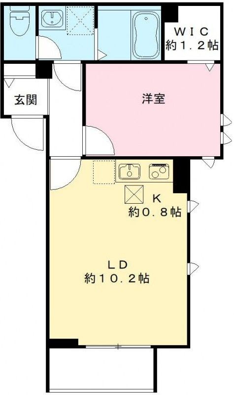 カームコートＫの間取り|間取りです。
