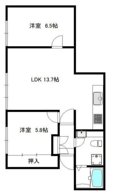 TRDフラットの間取り