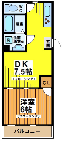 坂の上ハイツの間取り