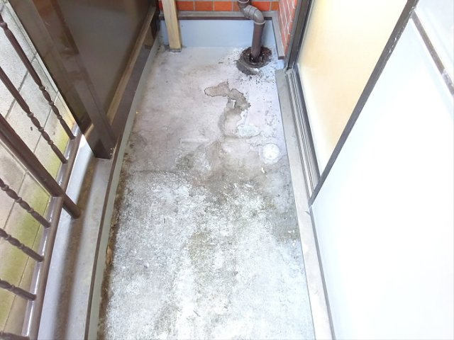 坂の上ハイツのバルコニー