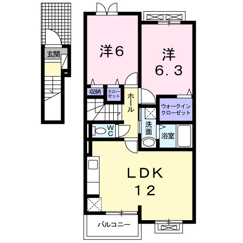 ユニゾンの間取り