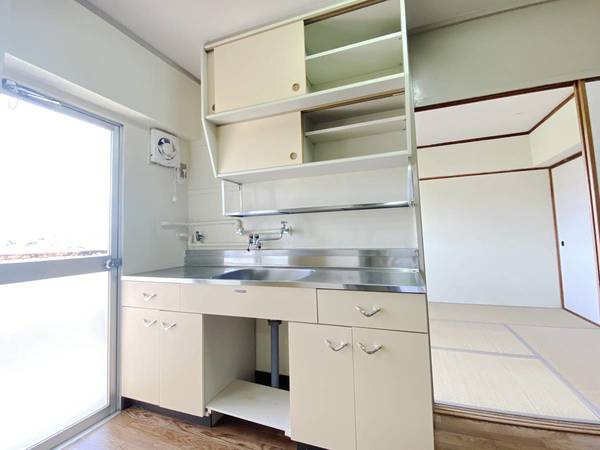 ビレッジハウス額原2号棟のキッチン|ビレッジハウスの同一物件・同一タイプの間取りの写真です