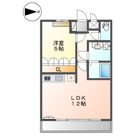 フォンテーヌ美原の間取り