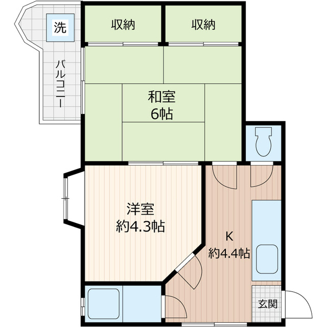 キャピタル住之江公園の間取り