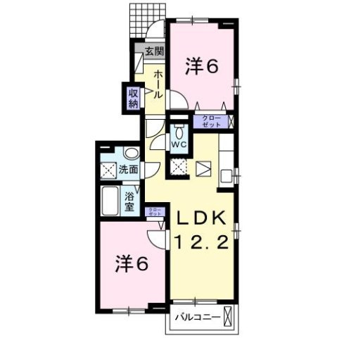 サイプレス　Ⅱの間取り
