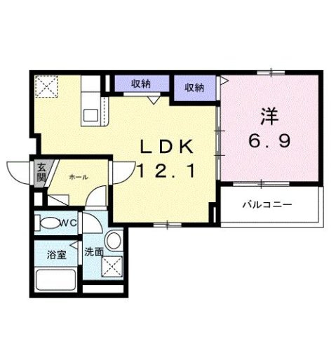 ヒカルサ泉大津条南町の間取り