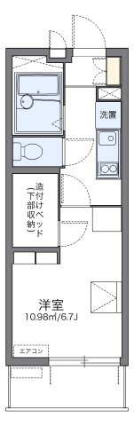 レオパレスおおさか御崎Ⅰの間取り