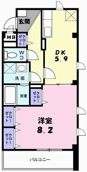 メゾン　アウローラの間取り