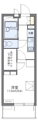 レオパレスおおさか御崎Ⅰの間取り