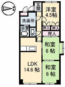 サンライズ三滝橋の間取り