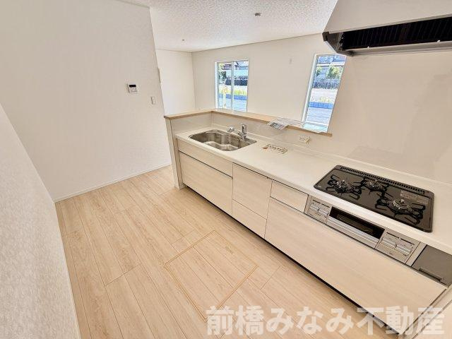 【新築】高崎市吉井町下長根第３　３号棟(全４棟)　クレイドルガーデン　新築建売分譲のキッチン|お料理しやすいキッチンです