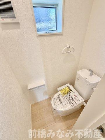 【新築】高崎市吉井町下長根第３　３号棟(全４棟)　クレイドルガーデン　新築建売分譲のトイレ|清潔感のあるトイレです