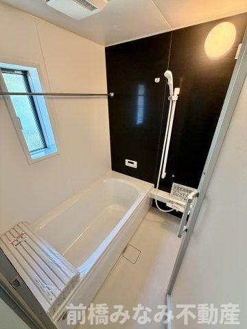 【新築】高崎市吉井町下長根第３　１号棟(全４棟)　クレイドルガーデン　新築建売分譲の浴室|お風呂で日々の疲れを落としましょう