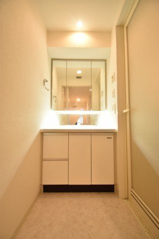 クロスレジデンス大阪新町の洗面所