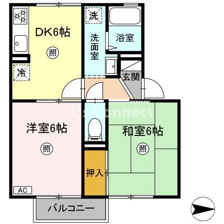 【間取り】 | セジュール稲葉Ａ