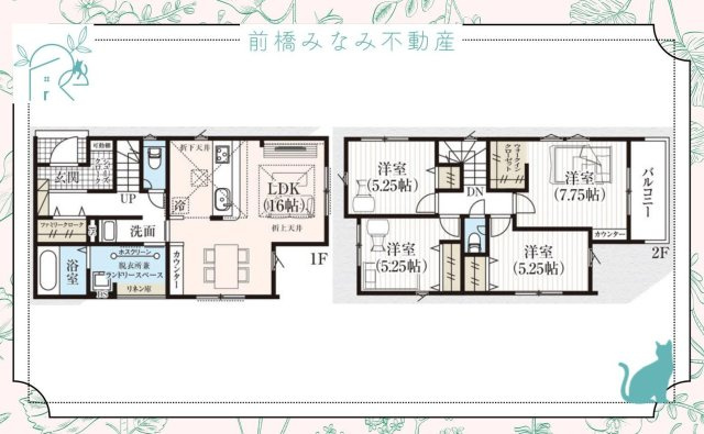 【新築】高崎市昭和町　限定１棟　グラファーレ　新築建売の間取り