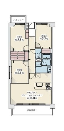 グランドムール飯倉の間取り|間取り