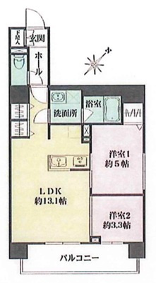 パークフラッツ蔵前の間取り