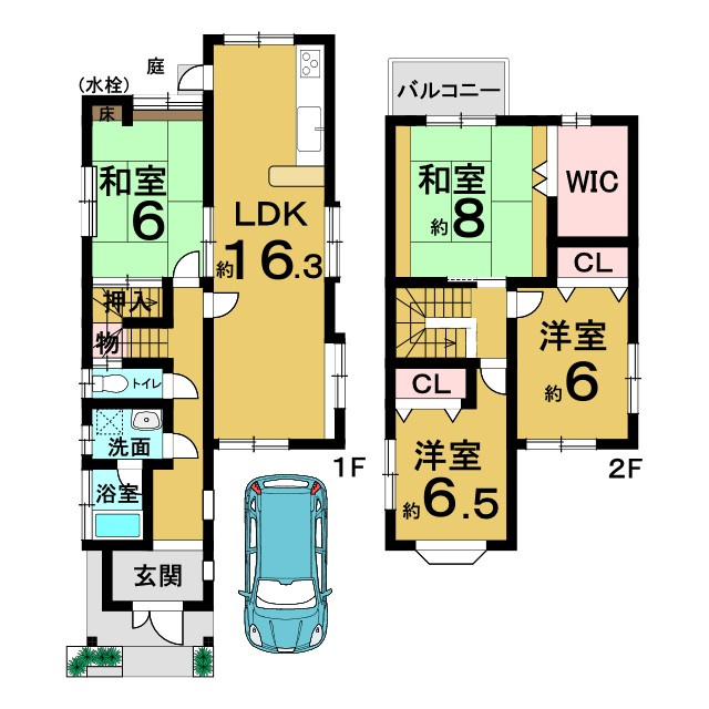 中古戸建　荒塚町２丁目の間取り
