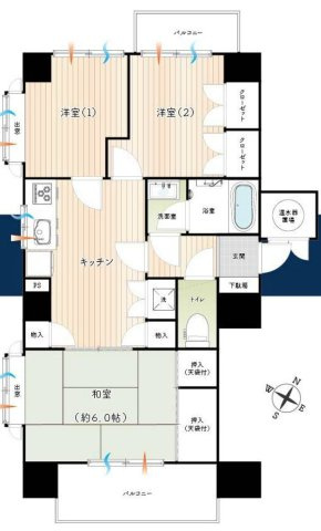 【間取り】 | スターハイツ相模大野駅前 | 3Kは、キッチンと3つの居室がある間取りで、兄弟が多いご家庭やルームシェアに適しています。それぞれのプライベート空間を確保しつつ、共同生活を送ることができ、収納スペースも十分に確保できるのが魅力です。
