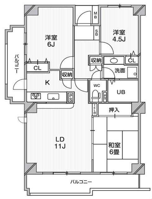Ｔ’ｓ　ｇａｒｄｅｎ西船橋の間取り
