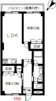 【間取り】 | コーポ第三糀屋  