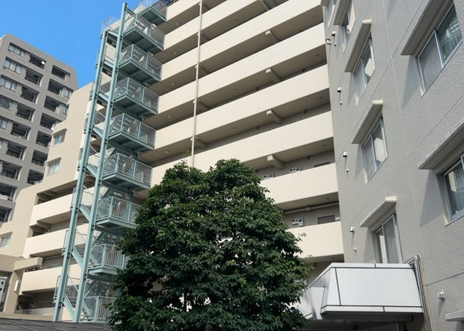 【現況写真】 | ローズハイツ相模原 | 外観はマンション管理がされているかの目安になります。築年数が古いと、壁面は劣化してひび割れが生じることも！建物が古びていても細かいところが修繕されていると、きちんと管理されているなぁと感じるでしょう。