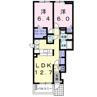 【間取り】 | ｈｉｌｌ　ｍａｉｓｏｎ　ＨＴⅡ | 「ｈｉｌｌ　ｍａｉｓｏｎ　ＨＴⅡ」の間取りです