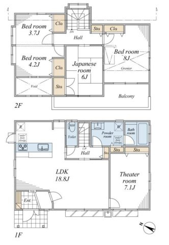 【間取り】 | 宇津木町中古戸建 | 5LDKは、リビングダイニングキッチンと5つの居室がある間取りで、大家族や二世帯住宅に最適です。広々としたリビングで家族団らんを楽しみ、個室でプライベートな時間も確保でき、快適な生活を実現できますよ。