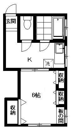 幸荘の間取り|間取りです。