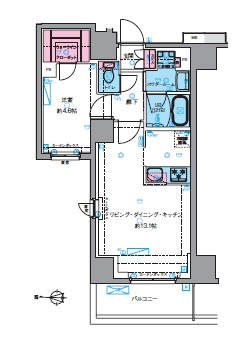 【間取り】 | ジェノヴィア四谷三丁目グリーンヴェール