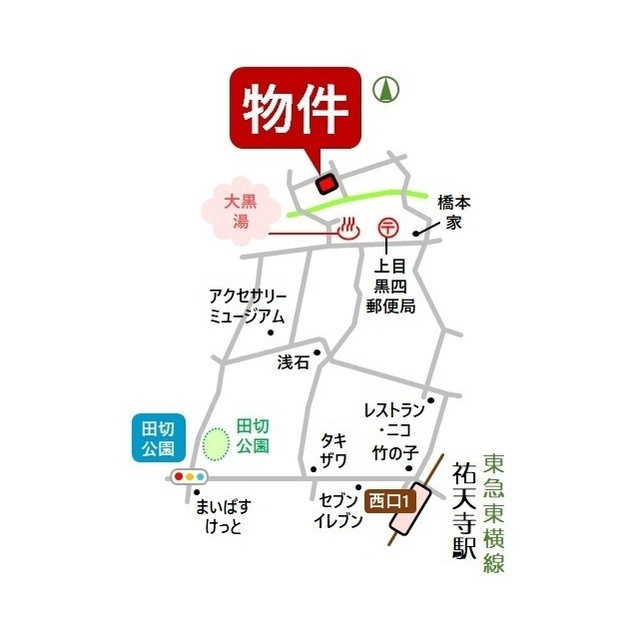 ソシオ上目黒の外観|地図