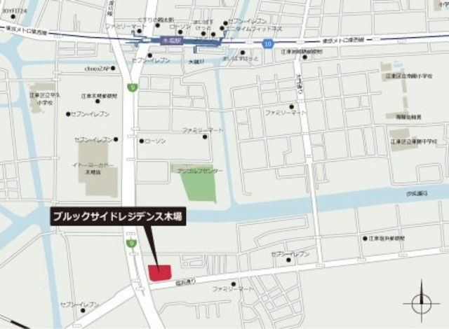ブルックサイドレジデンス木場の地図