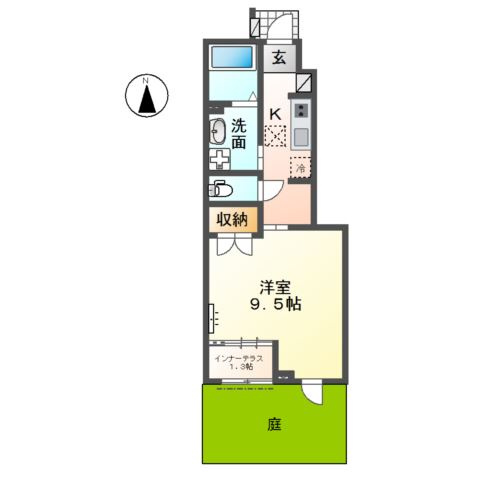 グランディール南川の間取り