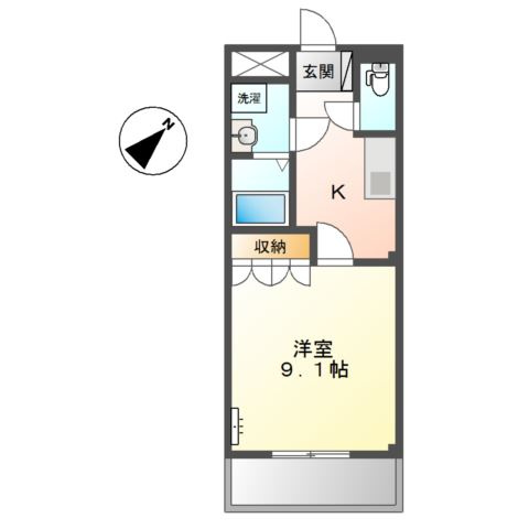 ラッキーズハイツⅡの間取り
