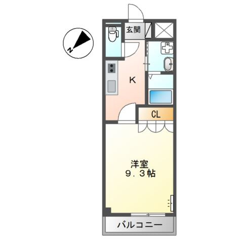 メルヴェーユ南観音の間取り