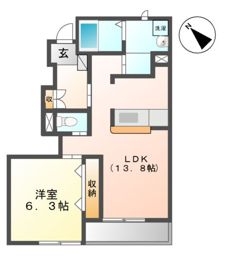 アークガーデンBの間取り