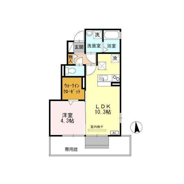 岐阜市織田塚町２丁目のアパートの間取り