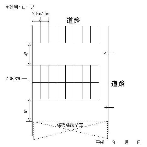 岐阜市河渡２丁目の駐車場の間取り