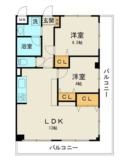 【間取り】 | ダイアパレス相模原・番田