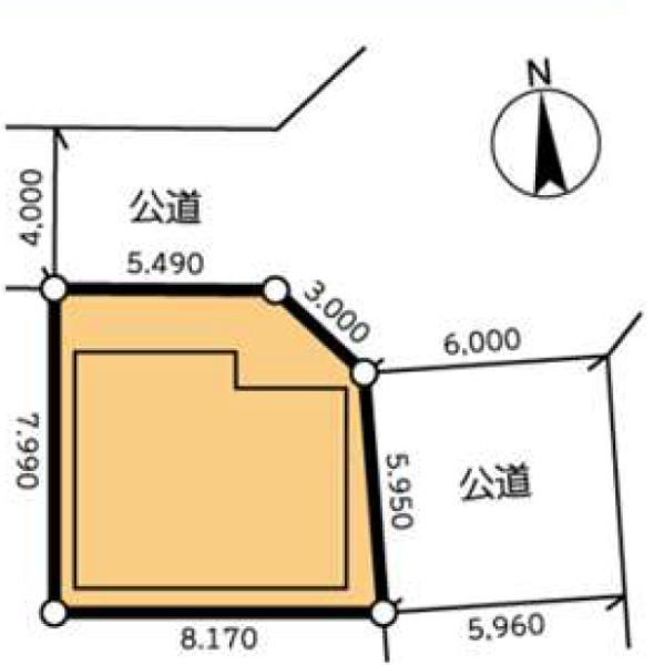 川崎市川崎区中島２丁目の中古一戸建の区画図|住環境良好の立地！