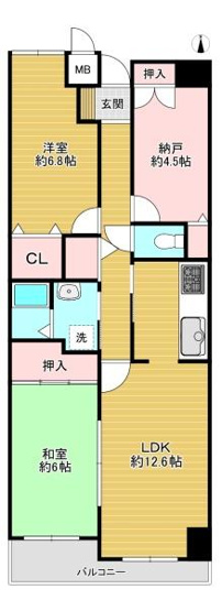【間取り】 | 関目森小路パークホームズ