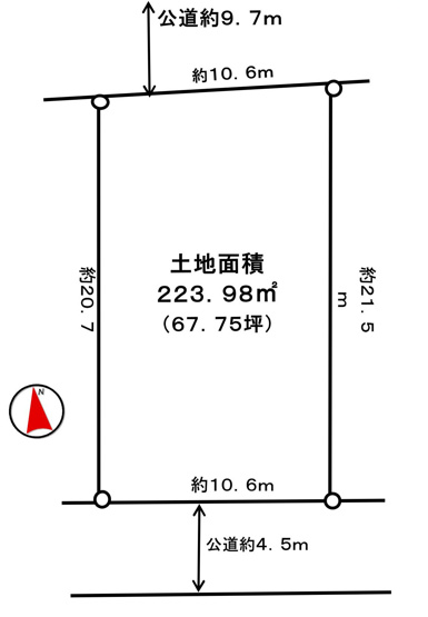 【土地図】 | 若葉台売地