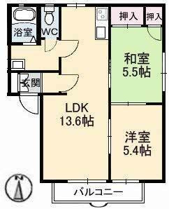 【間取り】 | モンシャトーコトブキB棟